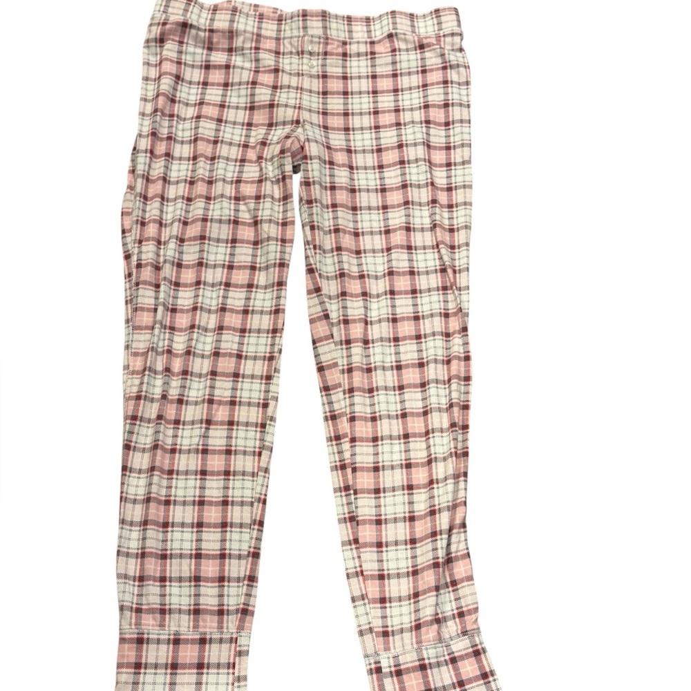 VICTORIA’S SECRET Women’s Plaid Pajama Pants Pull On Style Size Large